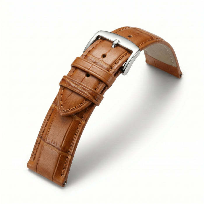 Orvani Signature Leather Strap — Cognac Tan (20mm)