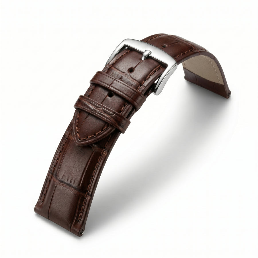 Orvani Signature Leather Strap — Espresso Brown (20mm)